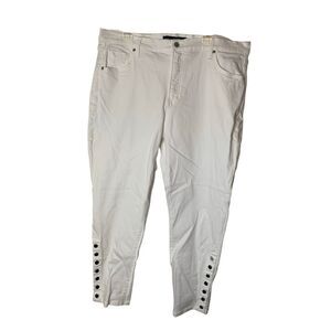 Veronica Beard Jeans Kate High Rise Skinny white women's size 20